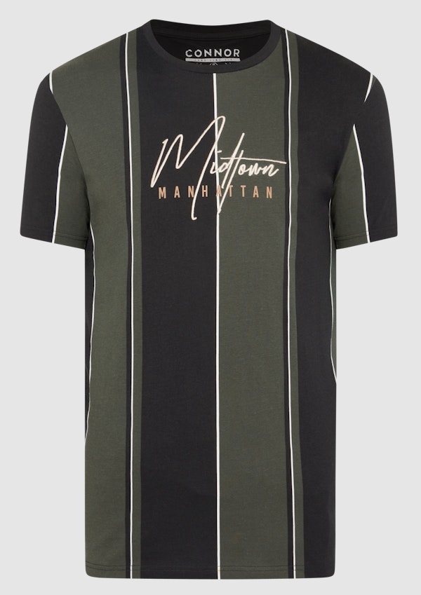 Military Halsey Stripe Crew Tee