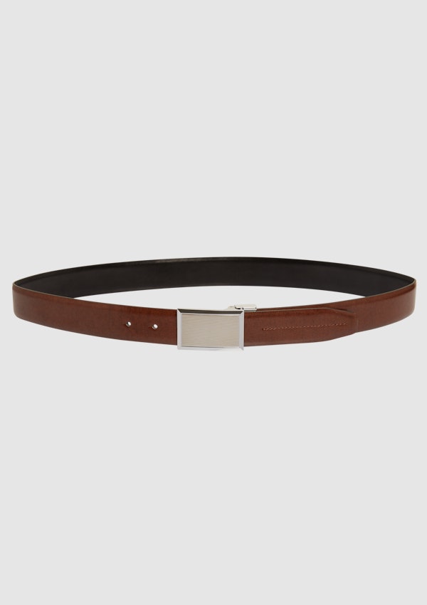 Black Tan Heston Reversible Belt