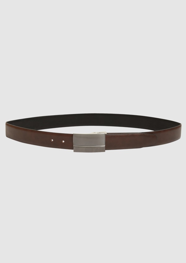 Black / Charcoal Penrose Reversible Belt