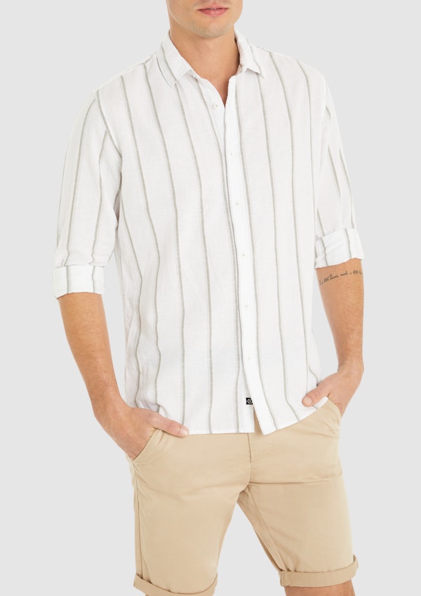 White Harrison Casual Shirt