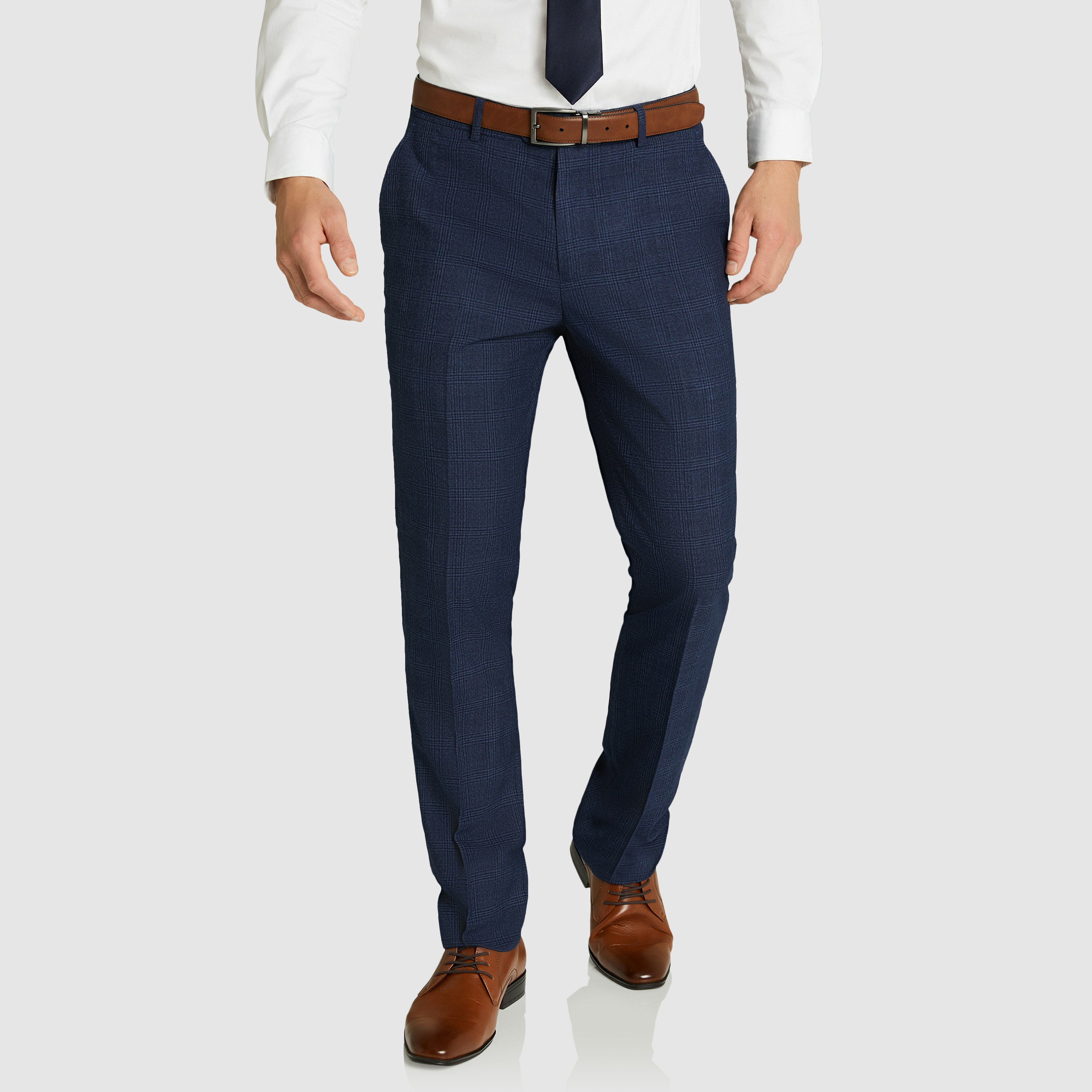 Navy Eton Slim Dress Pant | Men's Bottom | Connor AU