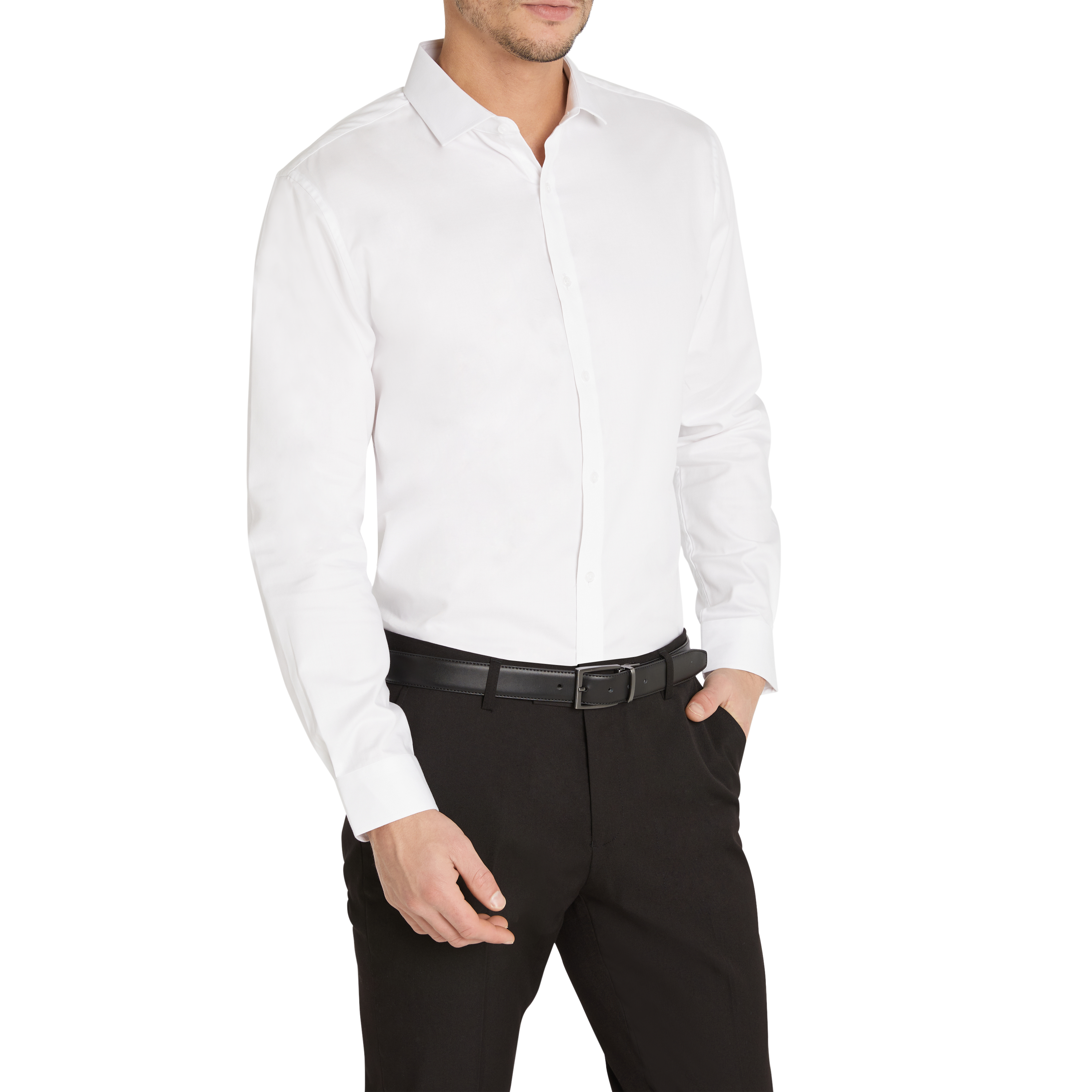 Men White shirt | White shirt men, Grey pants men, Formal men outfit