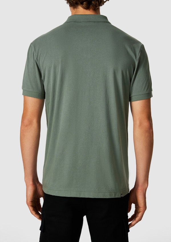 Green Hutchence Cotton Blend Polo Shirt