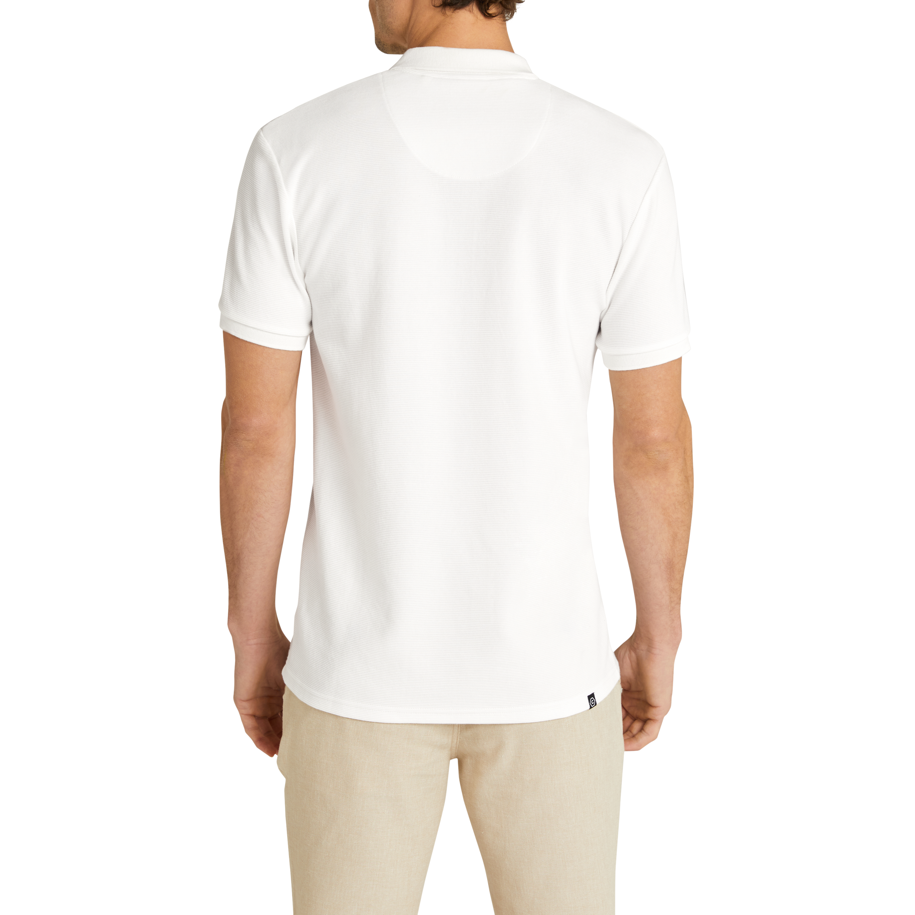 White Hayling Quarter Zip Smart Polo