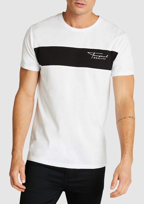 White Elton Crew Tee