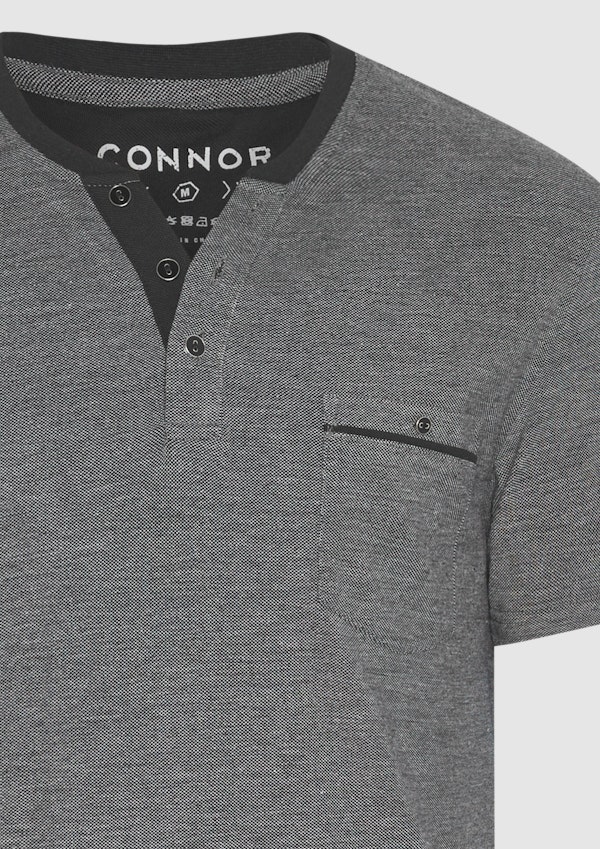 Charcoal Wilson Henley Tee