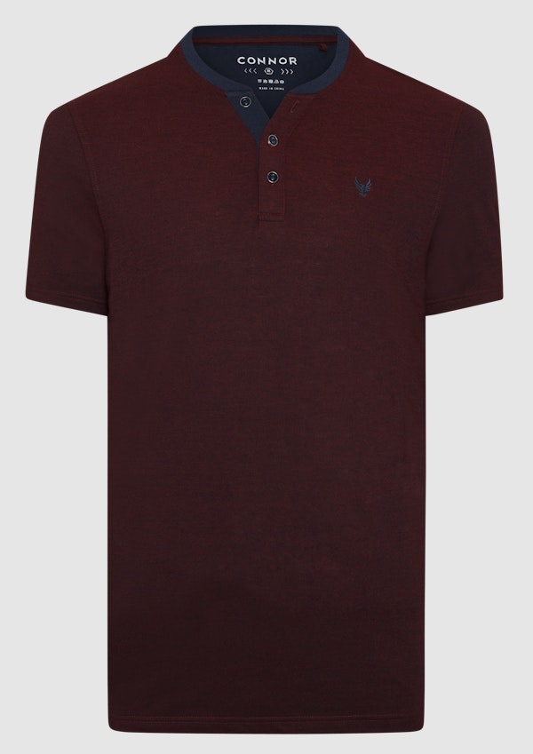 Wine Young Henley Tee