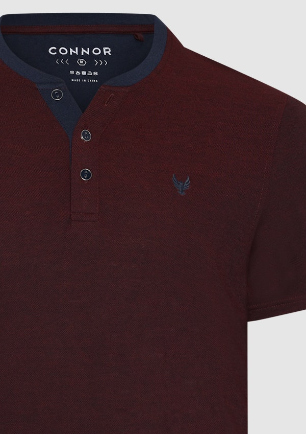 Wine Young Henley Tee