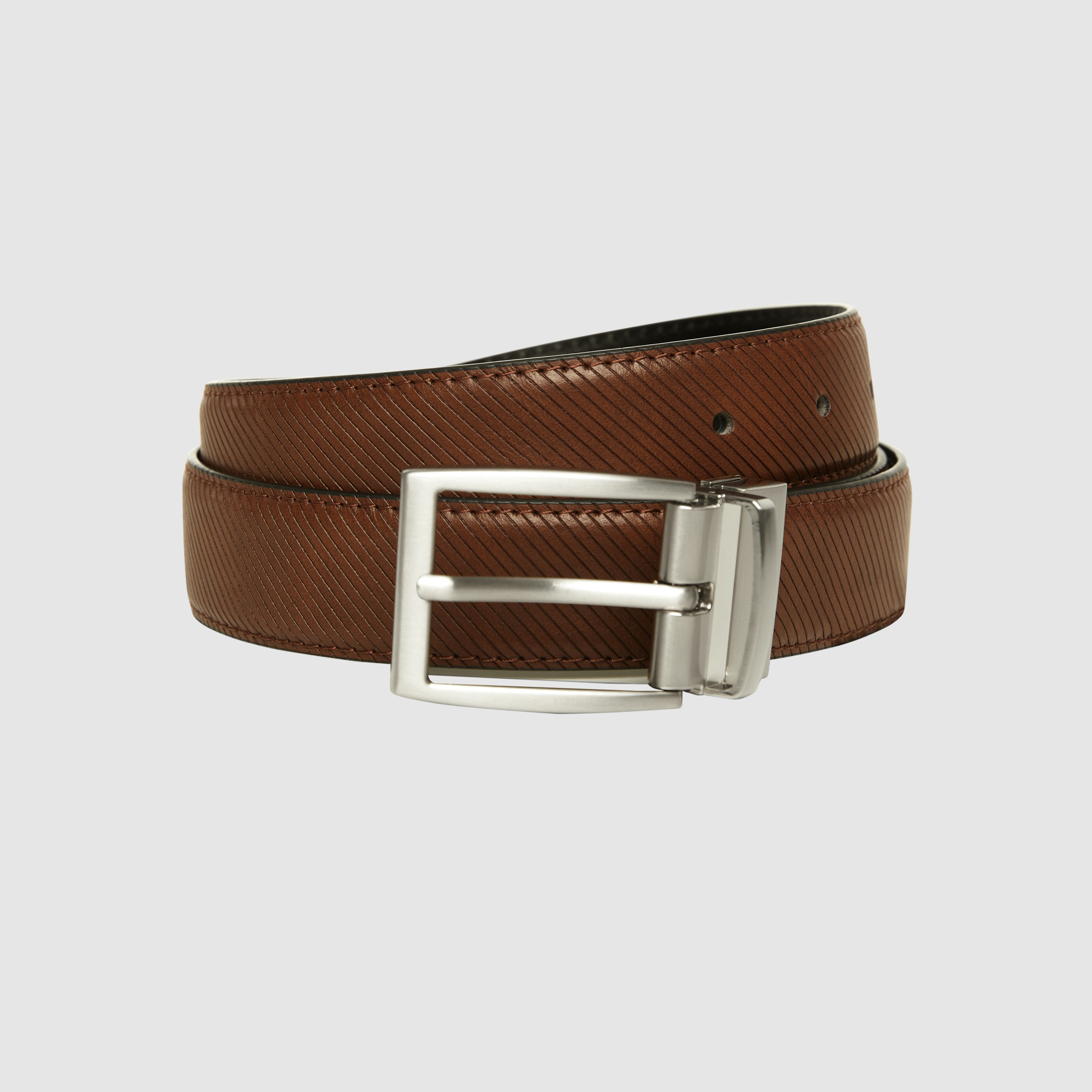 Black / Tan Wharton Reversible Belt, Men's Accessories