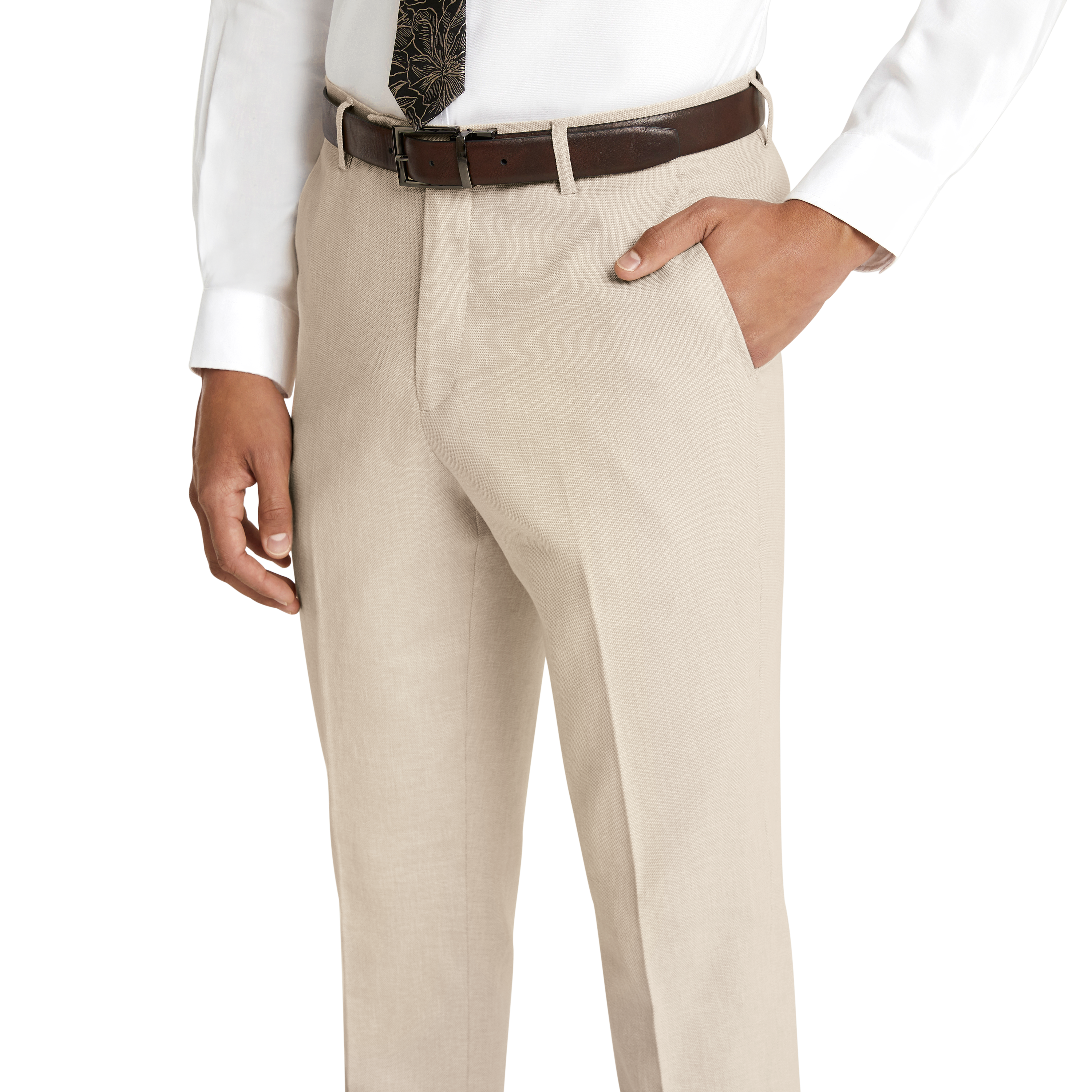 Stafford Mens Stretch Fabric Classic Fit Suit Pants, Color: Light Tan -  JCPenney