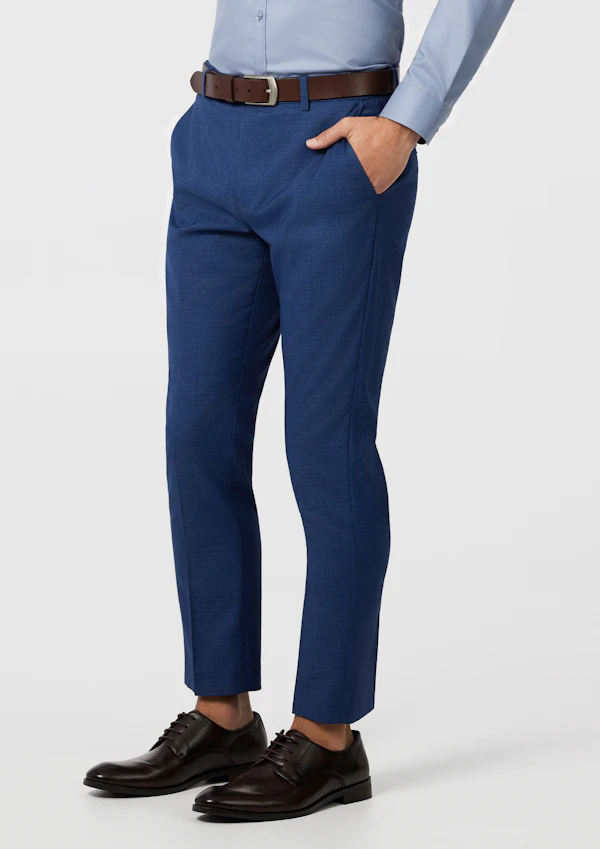 Blue Formosa Stretch Slim Cropped Dress Pant