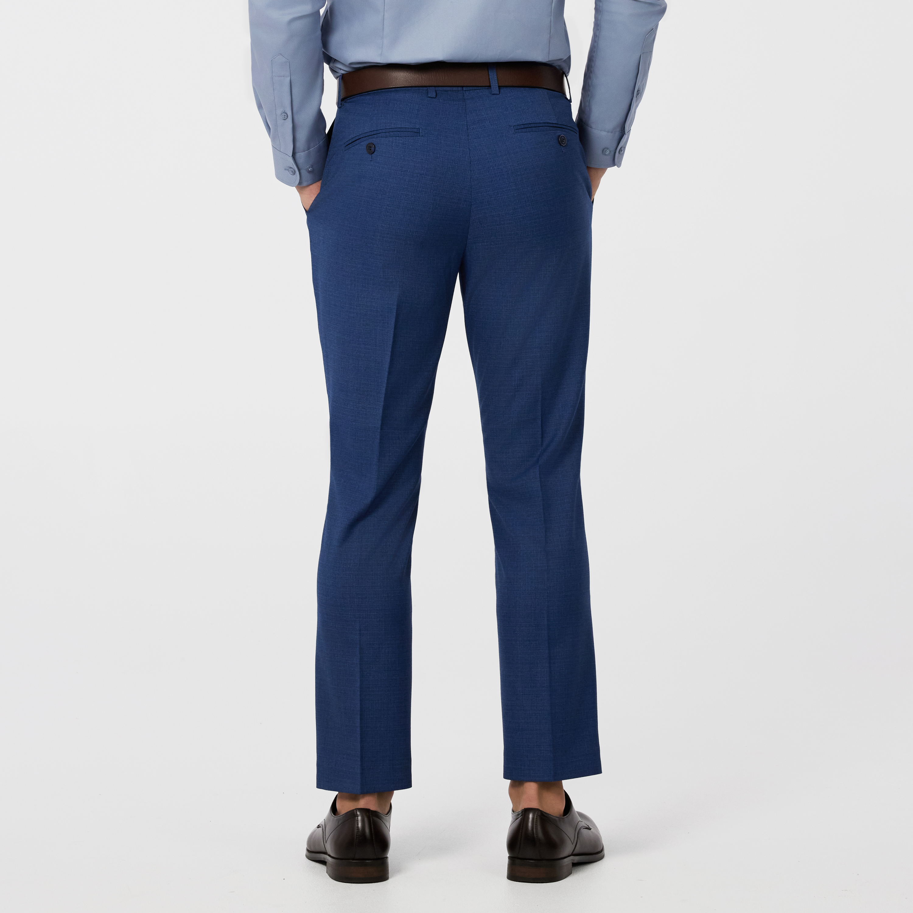 Blue Formosa Stretch Slim Cropped Dress Pant