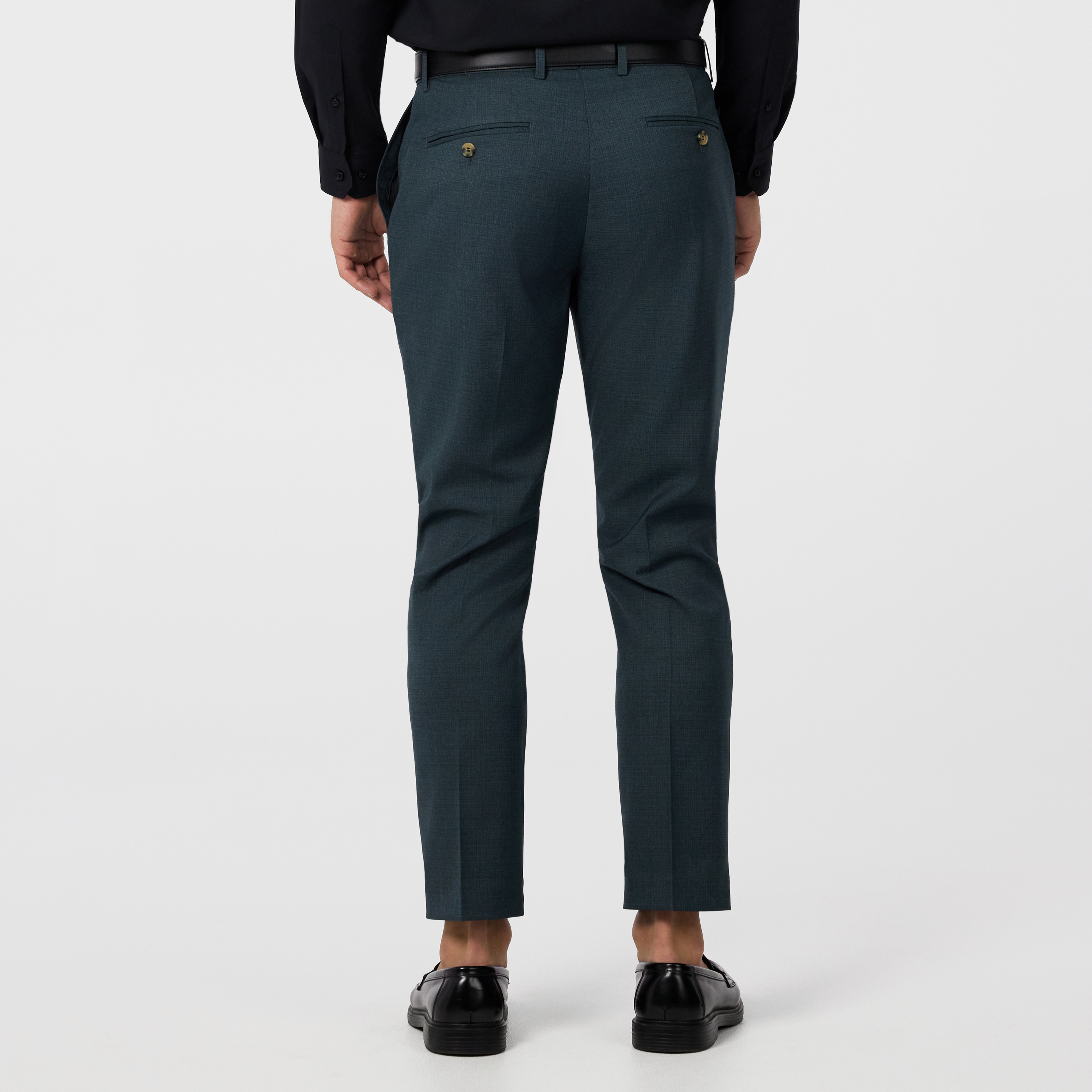 Petrol Formosa Stretch Slim Cropped Dress Pant