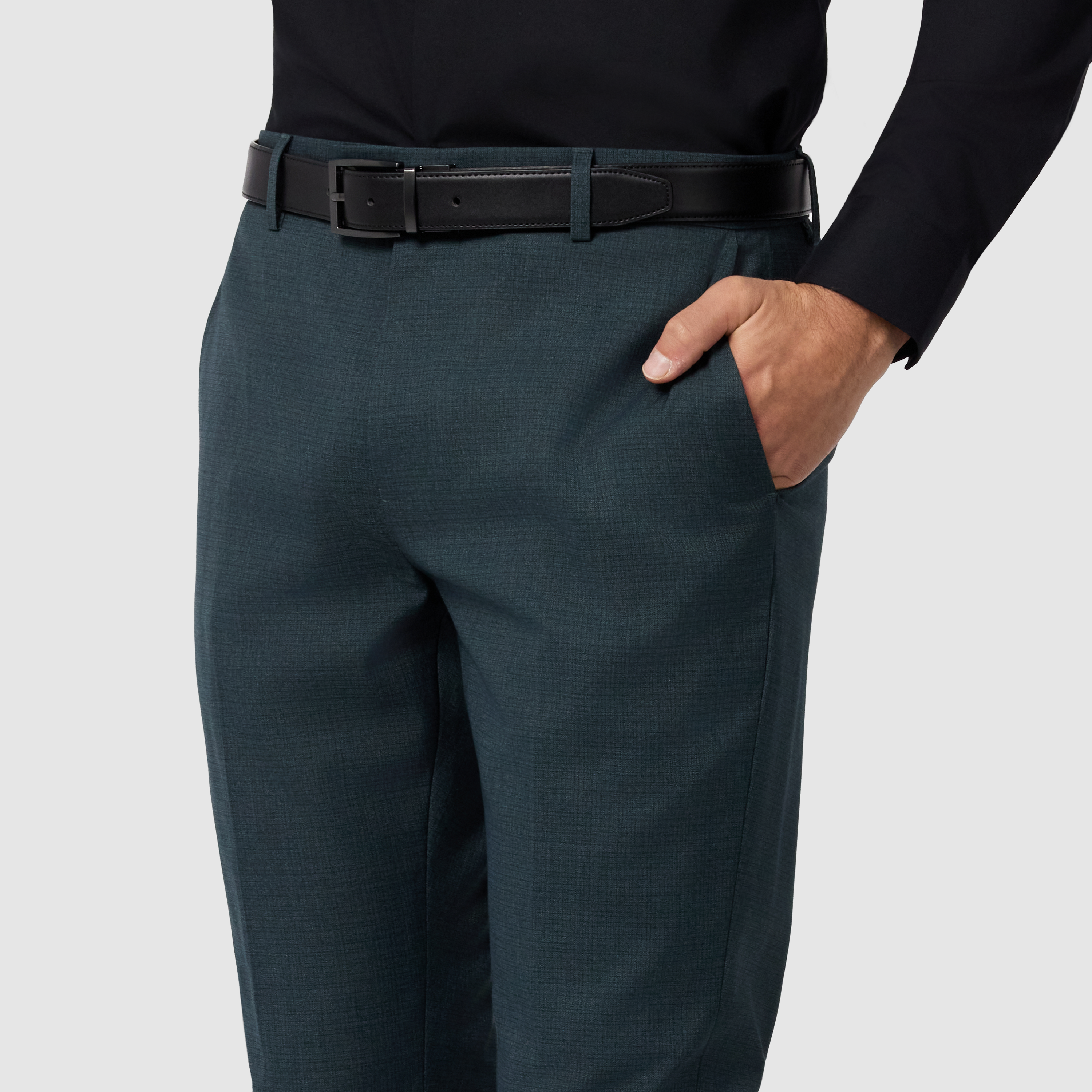Petrol Formosa Stretch Slim Cropped Dress Pant