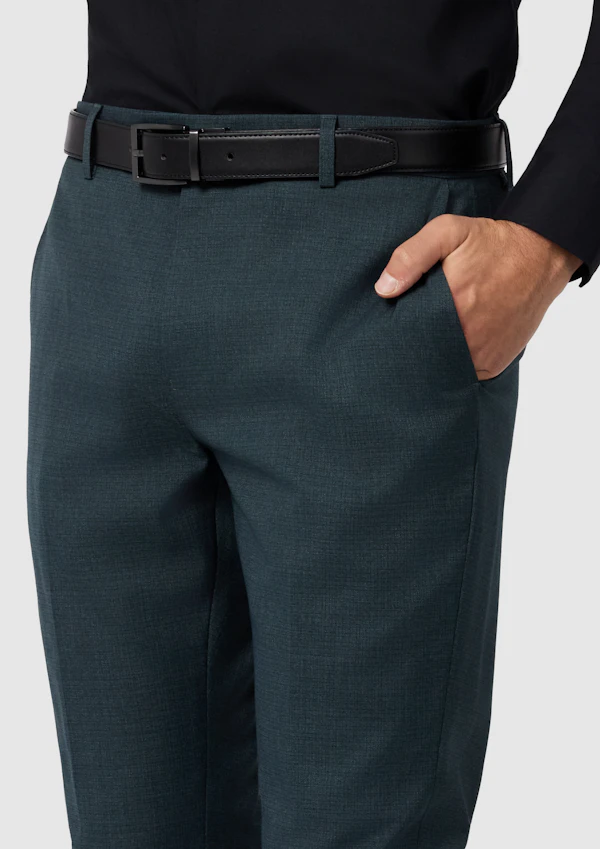Petrol Formosa Stretch Slim Cropped Dress Pant