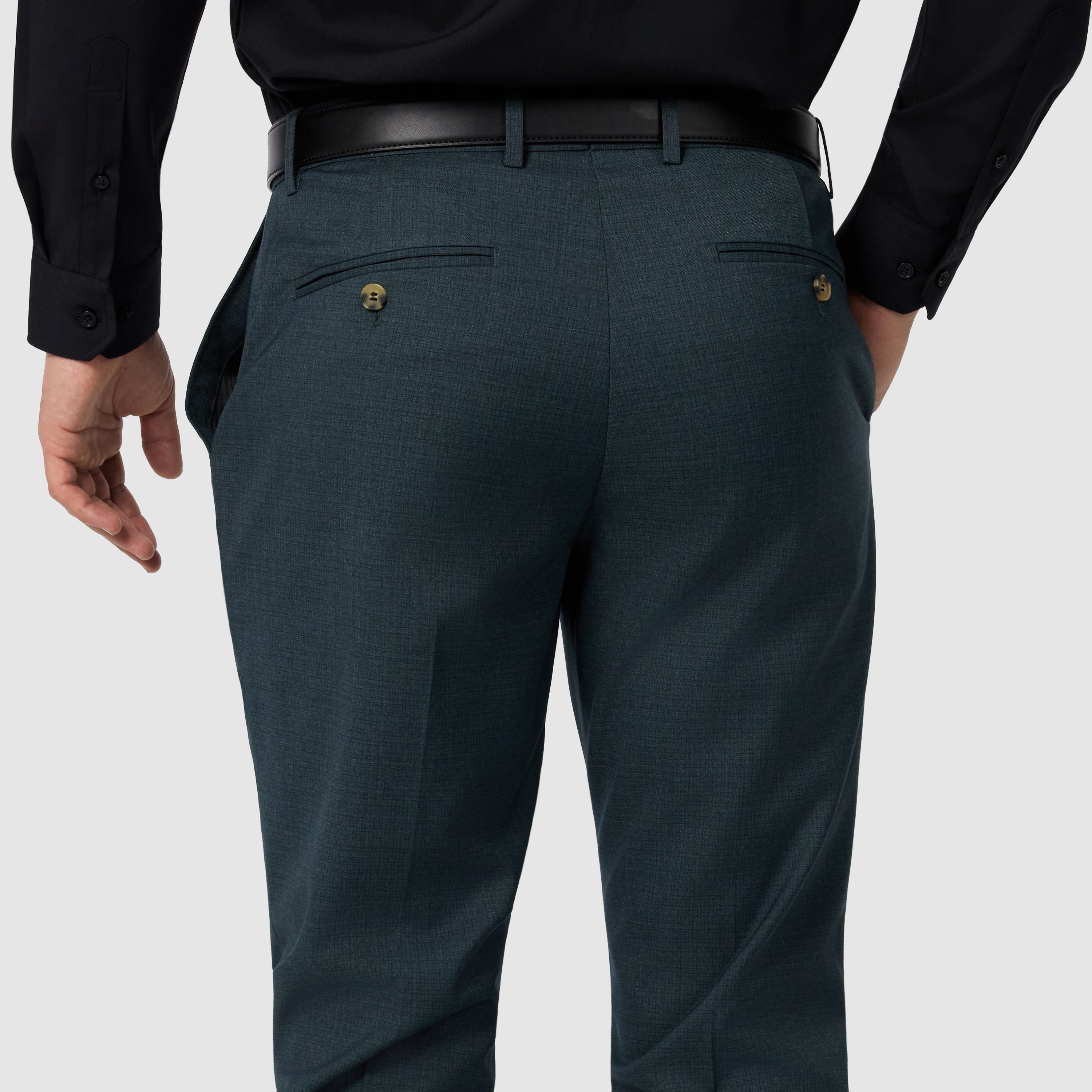 Petrol Formosa Stretch Slim Cropped Dress Pant