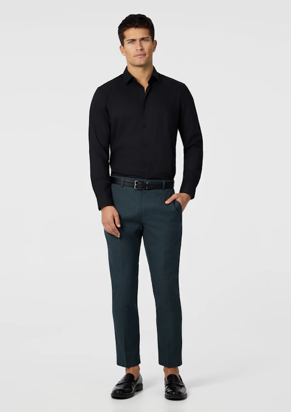 Petrol Formosa Stretch Slim Cropped Dress Pant