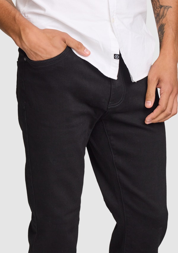 Black Toronto Straight Jean