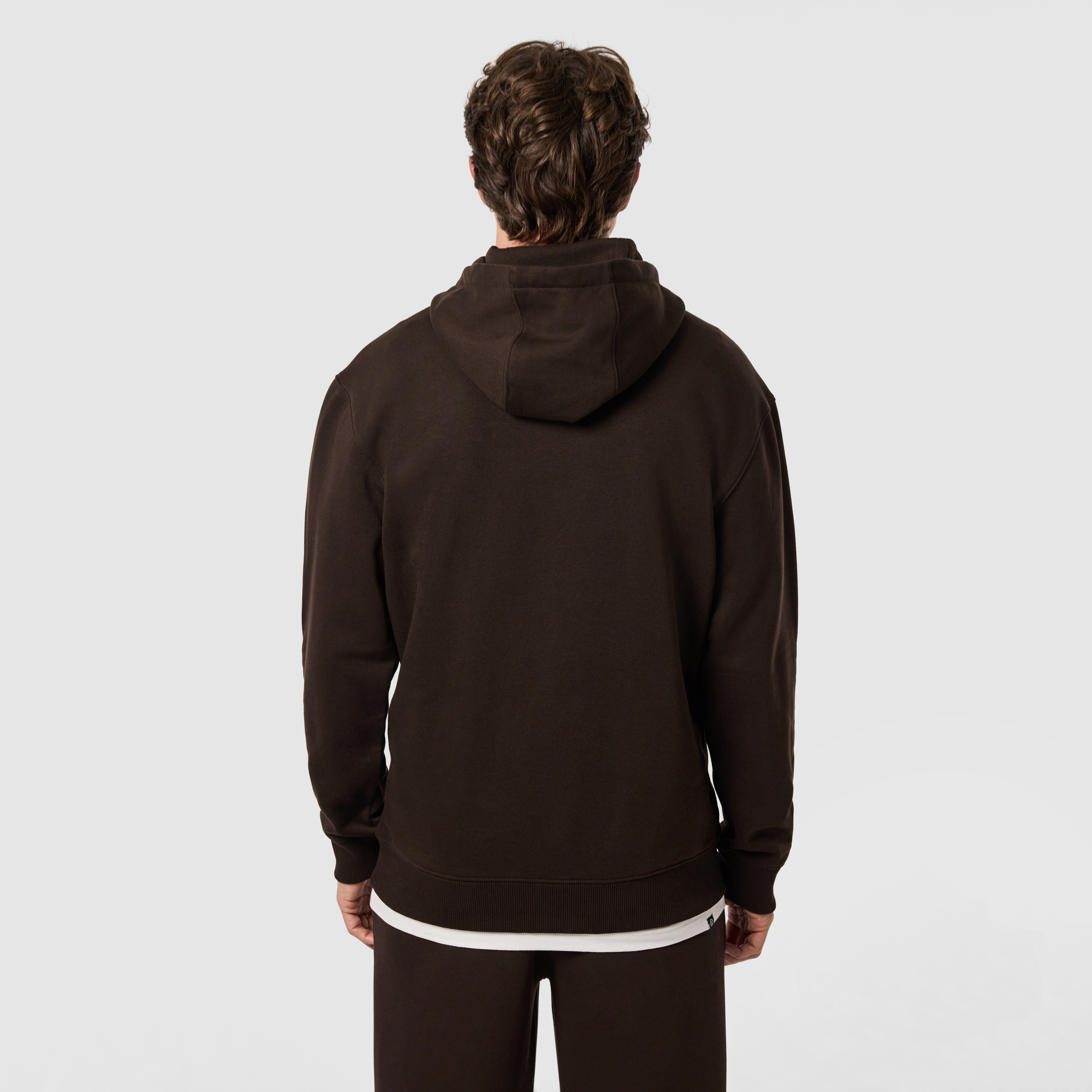 Brown Leo Fleece Pullover Hoodie