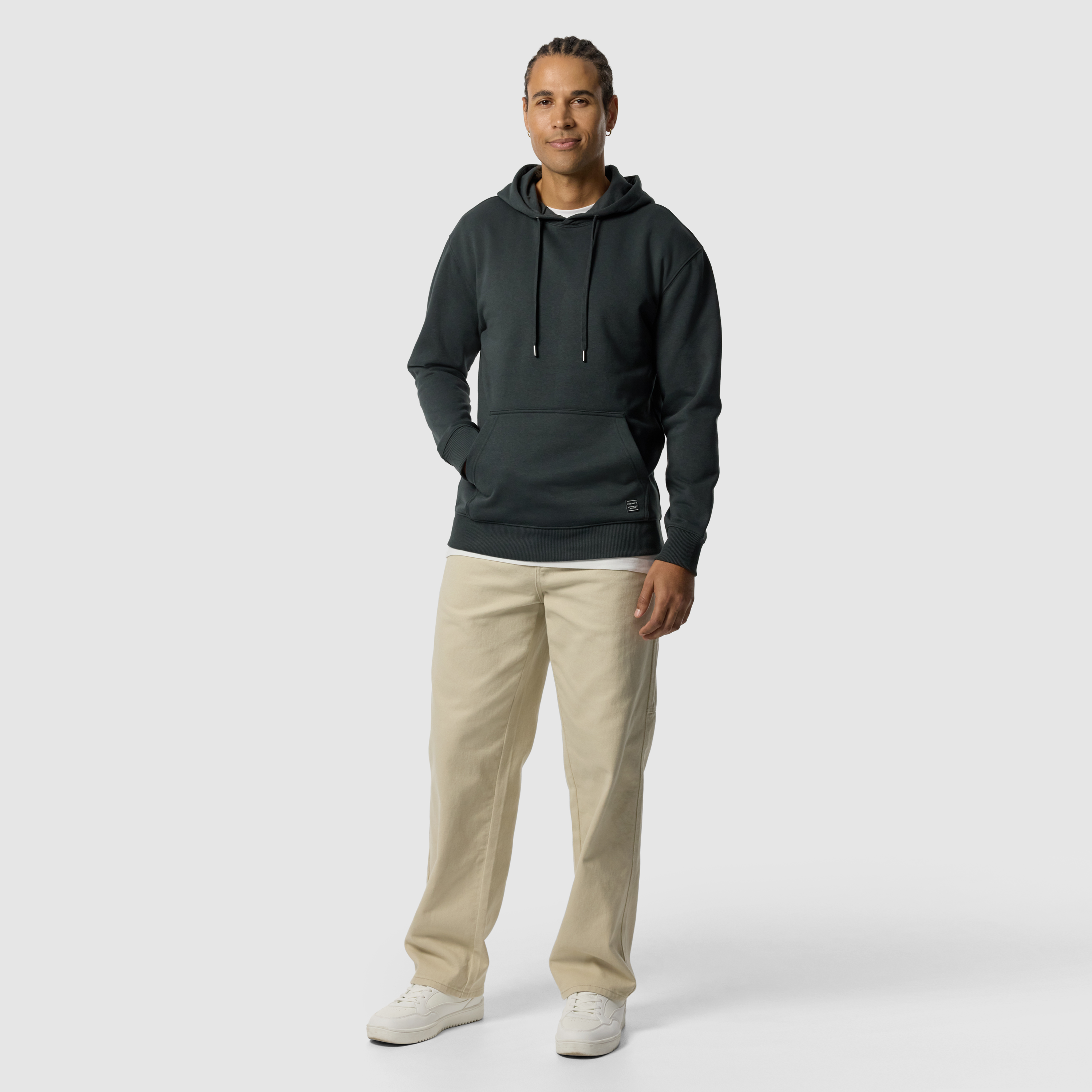 Green Leo Fleece Pullover Hoodie