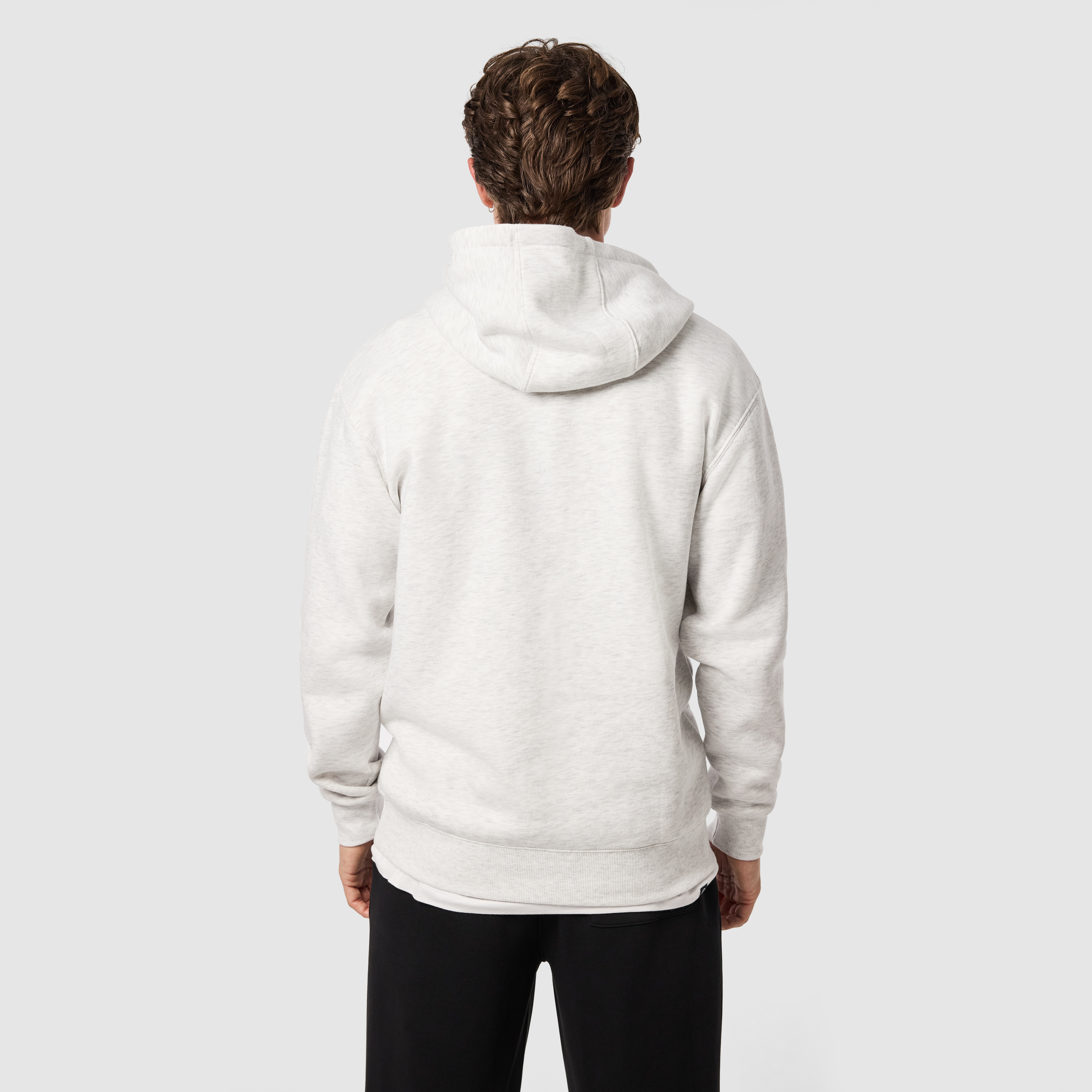 Ice Grey Leo Fleece Pullover Hoodie