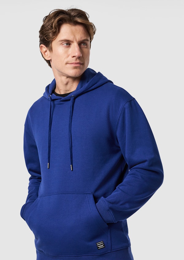 Royal Blue Leo Fleece Pullover Hoodie
