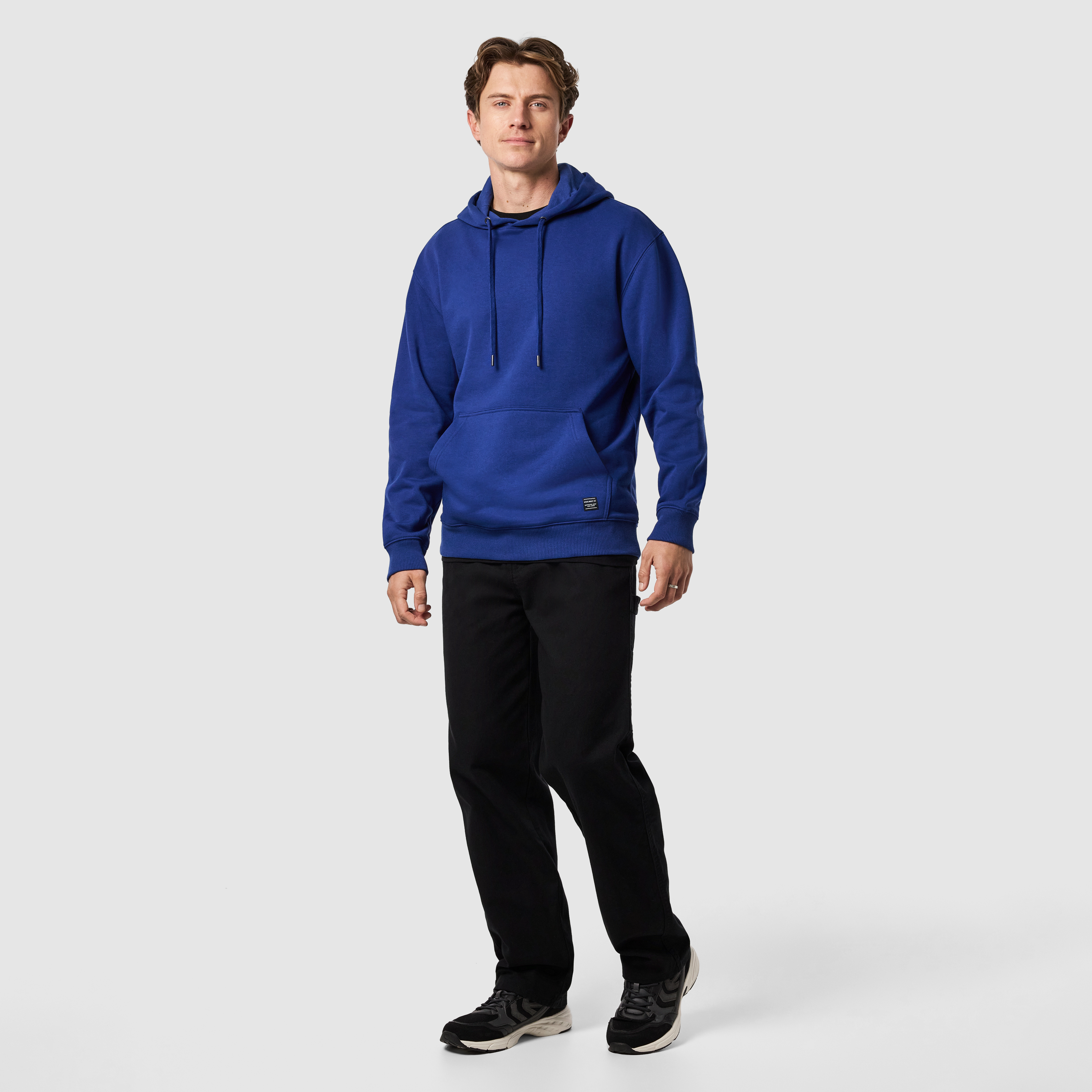 Royal Blue Leo Fleece Pullover Hoodie