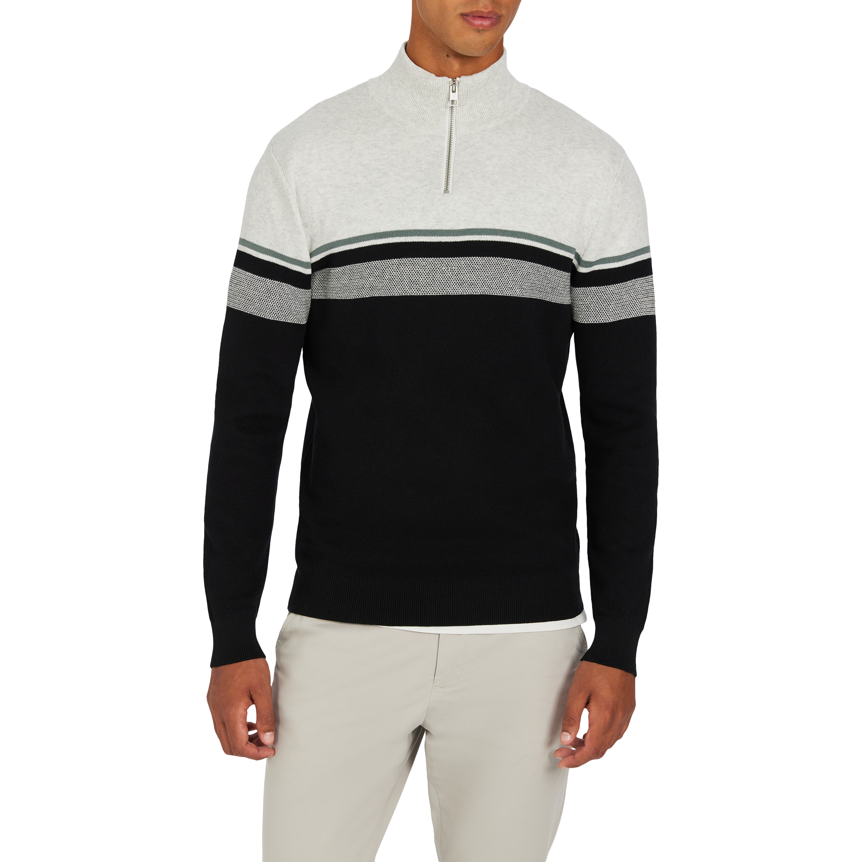 Garfield Cotton Quarter Zip Knit