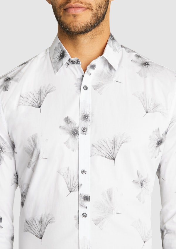 White Lotus Slim Stretch Shirt