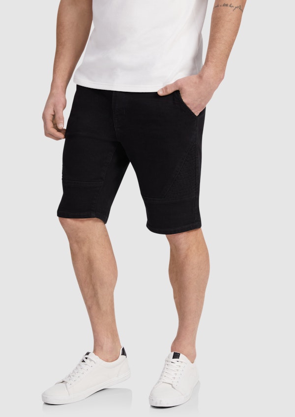 Black Xavier Stretch Short