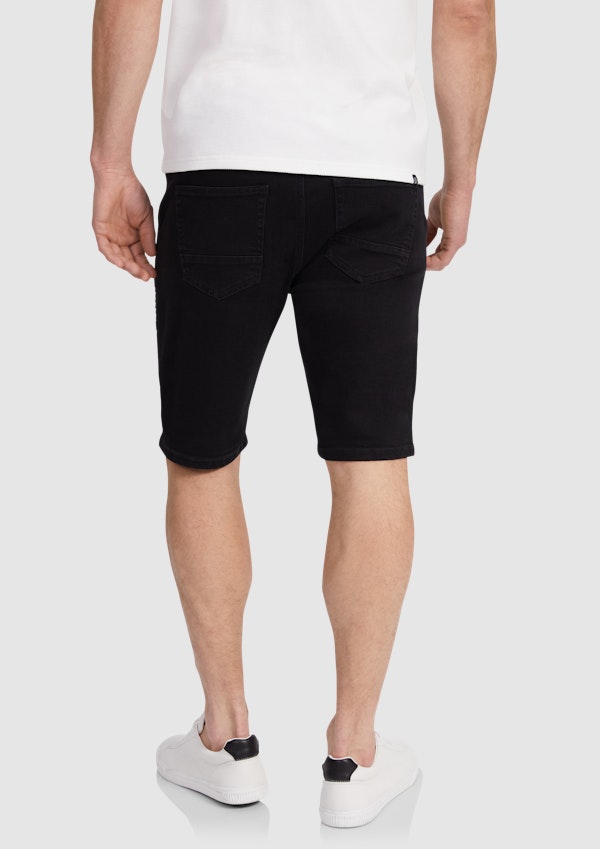 Black Xavier Stretch Short