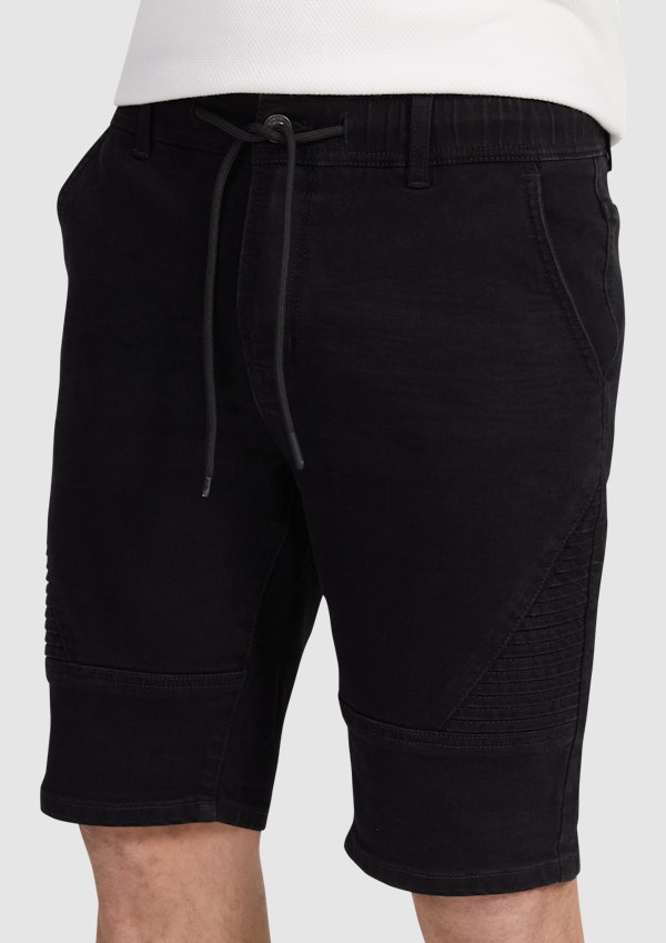 Black Xavier Stretch Short