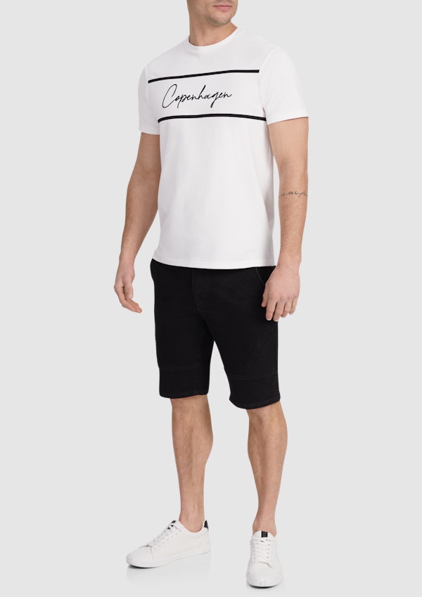 Black Xavier Stretch Short