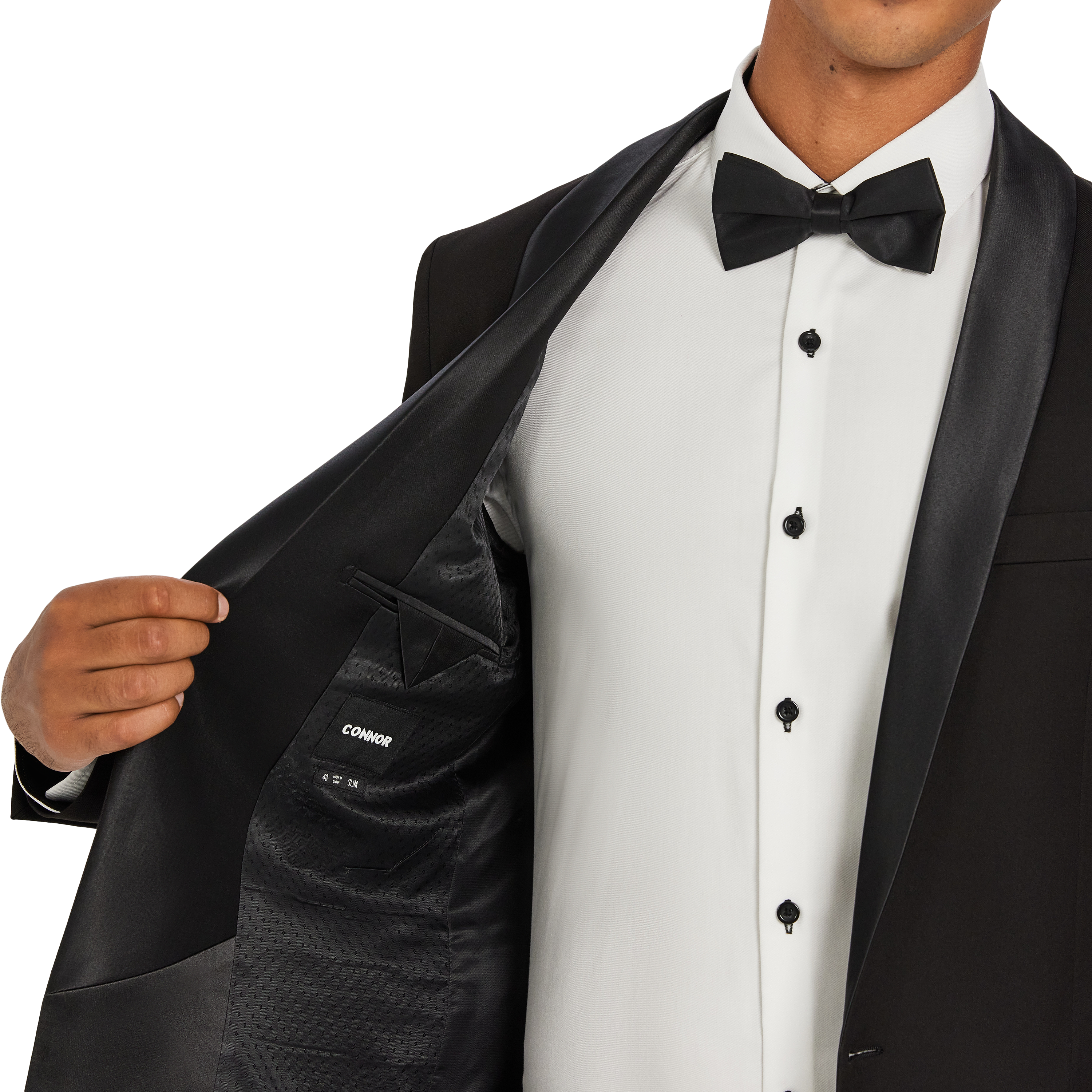 Black Diamond Slim Shawl Collar Tuxedo