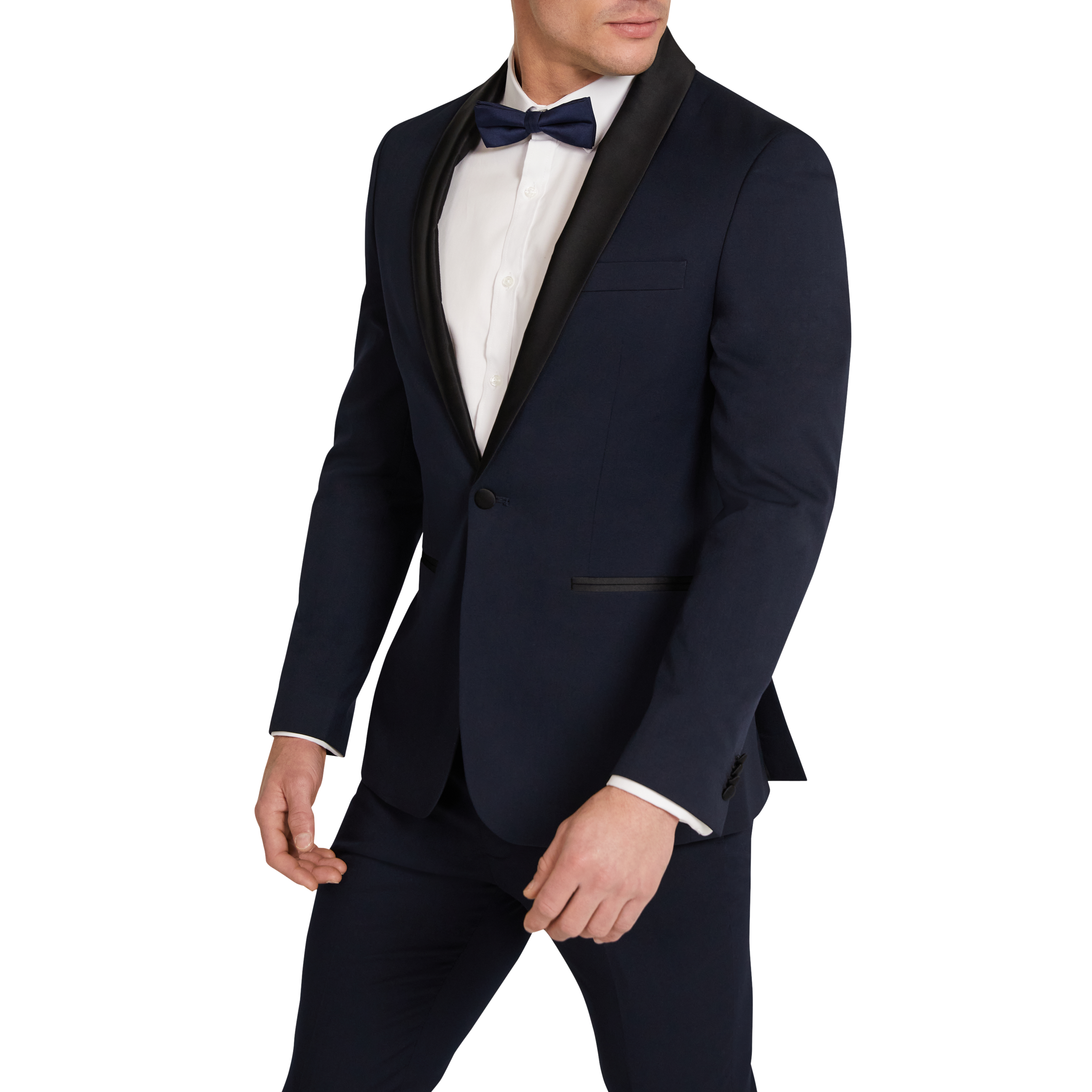  Navy Diamond Slim Tuxedo Suit