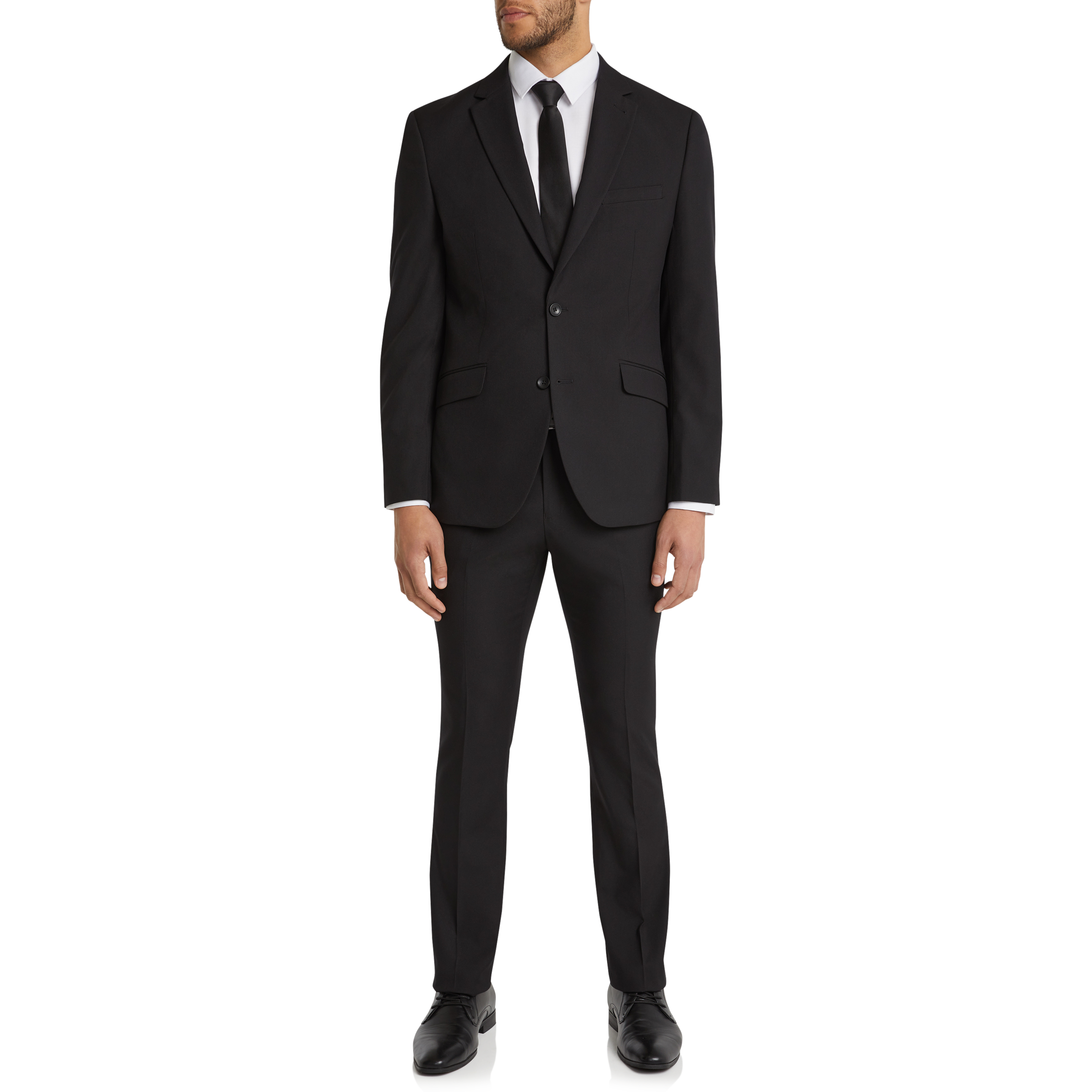 Black Hexham Slim Twill Stretch Suit Jacket