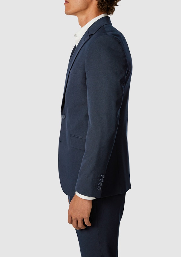 Navy Hexham Slim Twill Stretch Suit Jacket