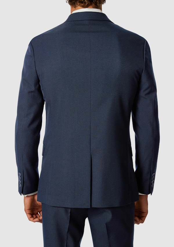 Navy Hexham Slim Twill Stretch Suit Jacket