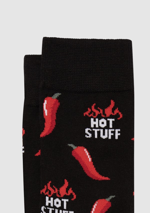 Black Hot Stuff Sock
