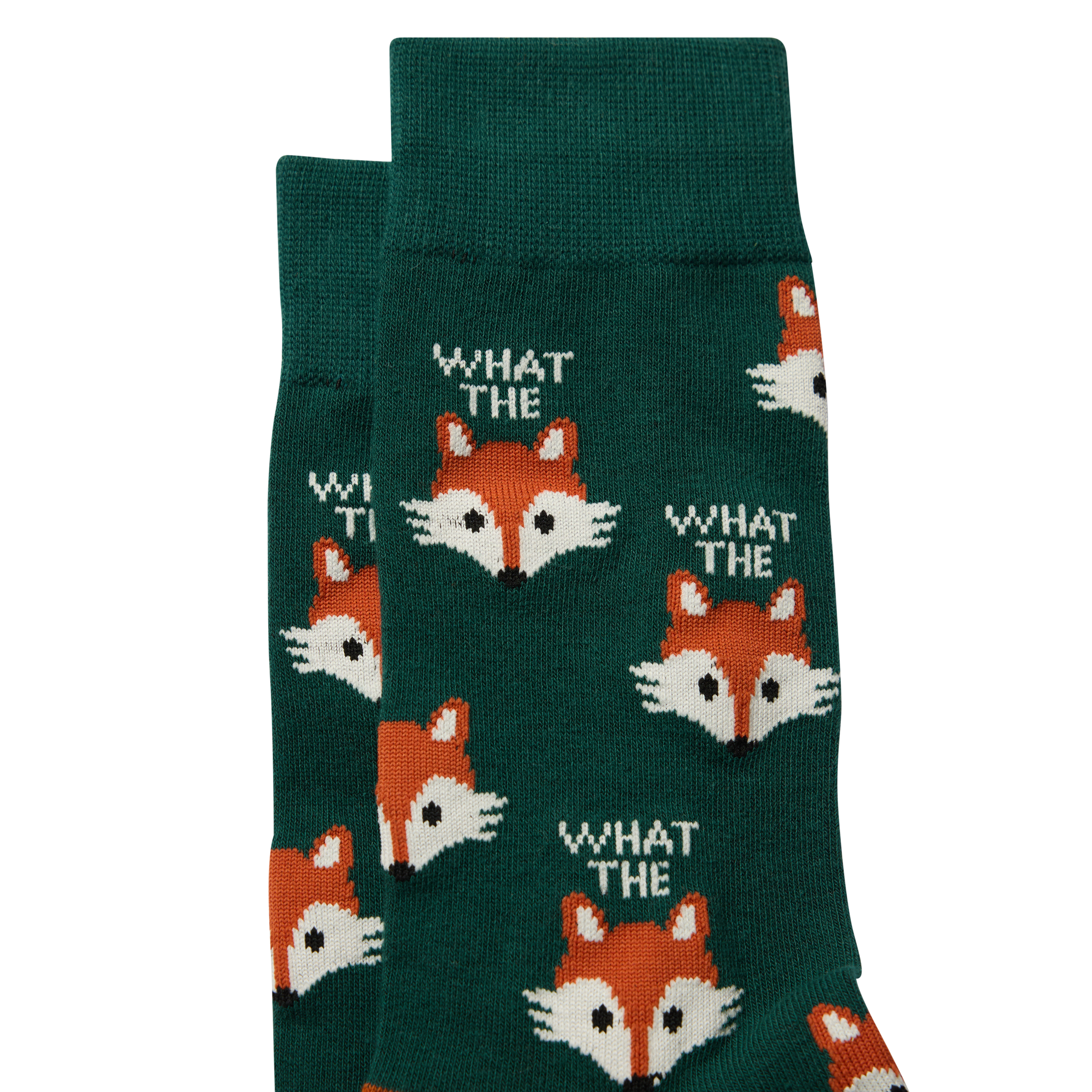 Green What The Fox Sock