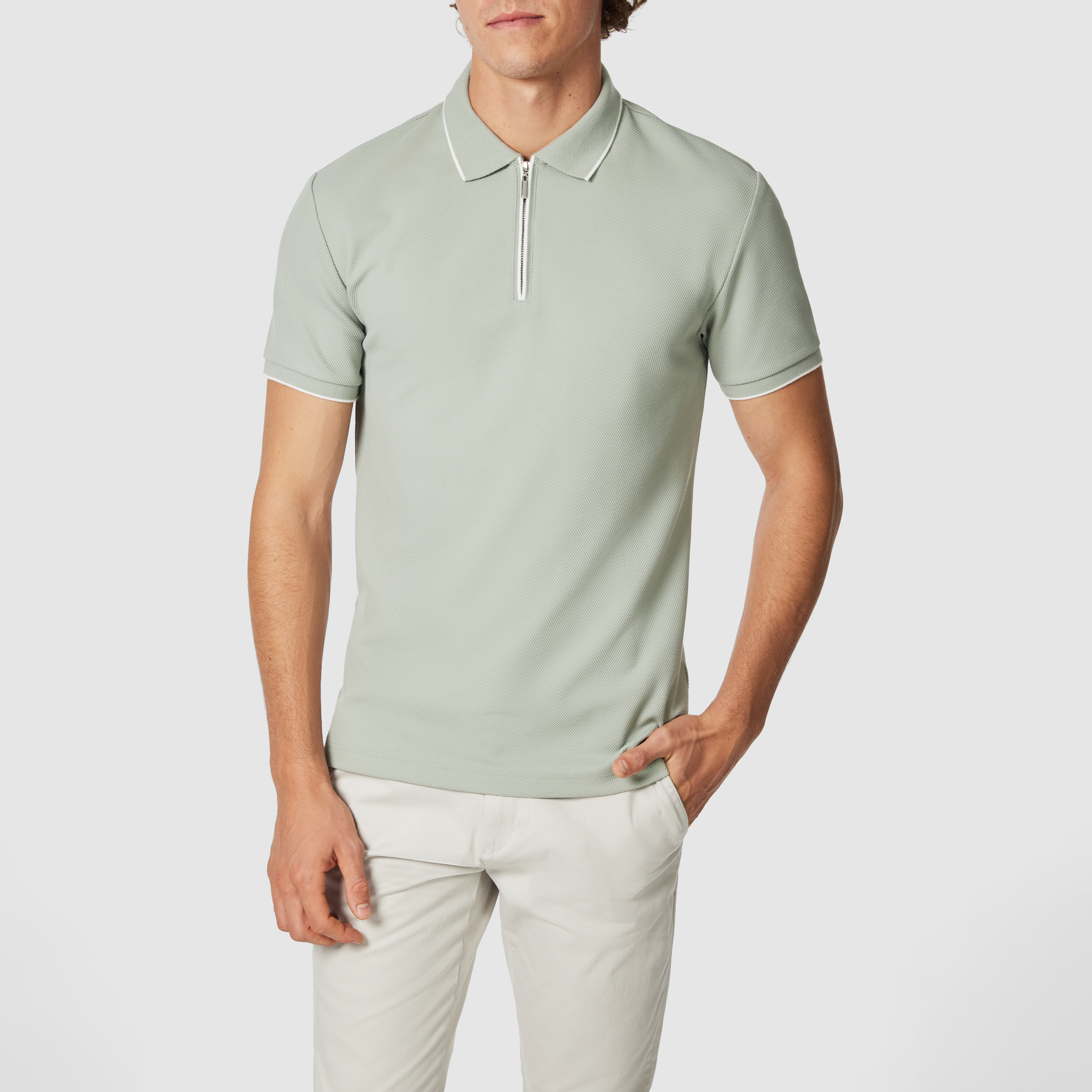 Glenroy Quarter Zip Smart Polo