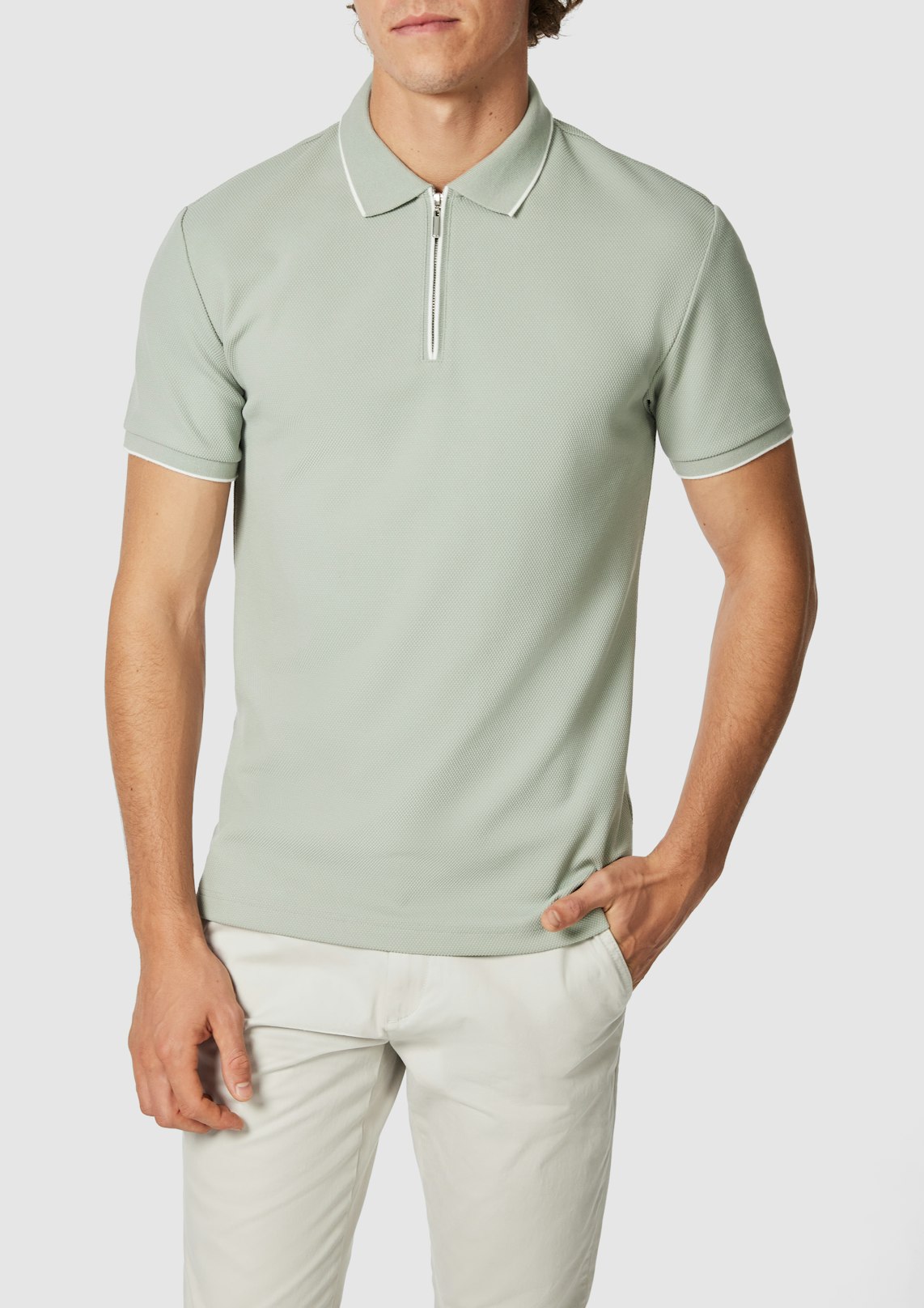 Glenroy Quarter Zip Smart Polo