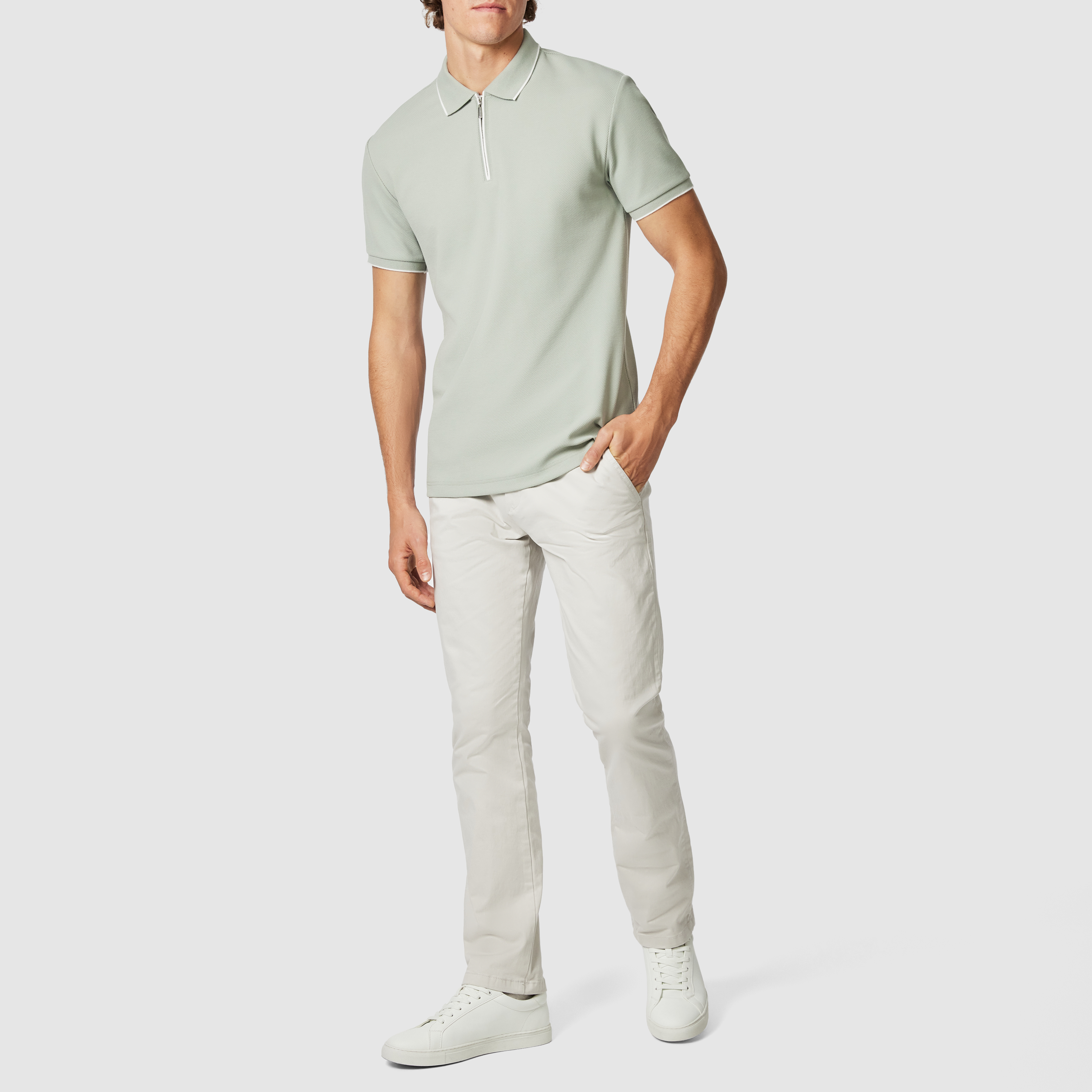 Glenroy Quarter Zip Smart Polo