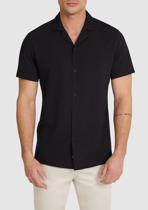 Black Euston Stretch Shirt