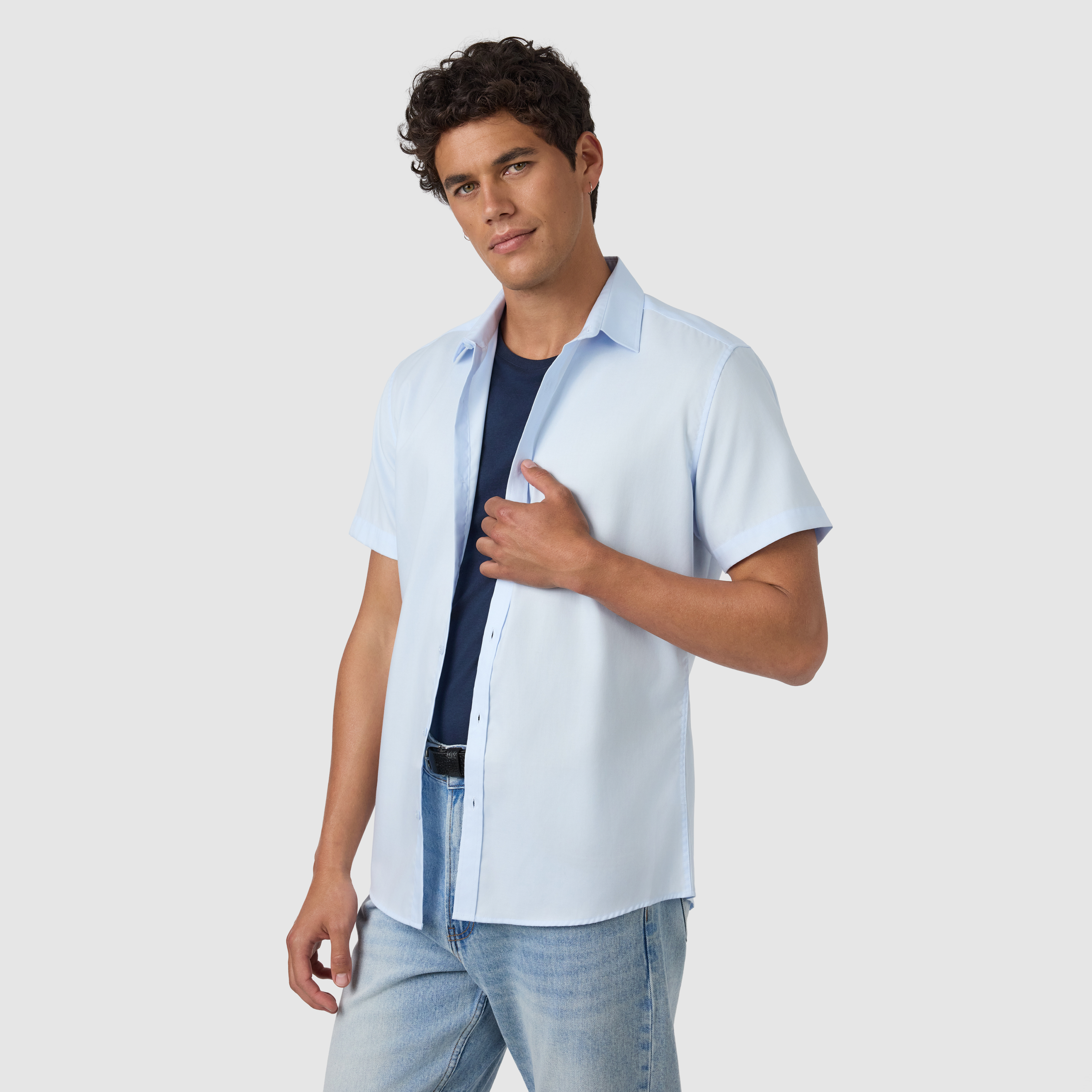Light Blue London Slim Shirt