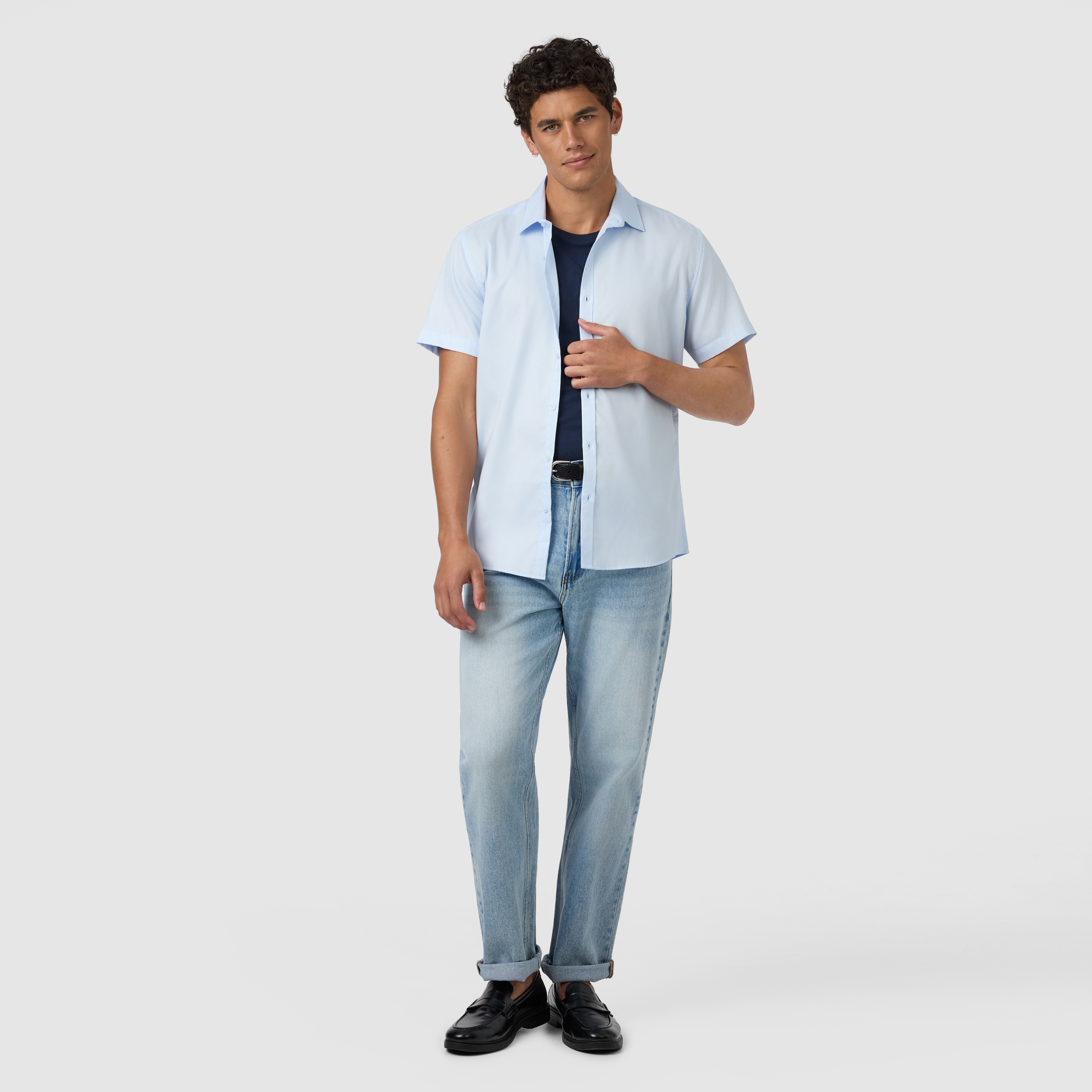 Light Blue London Slim Shirt