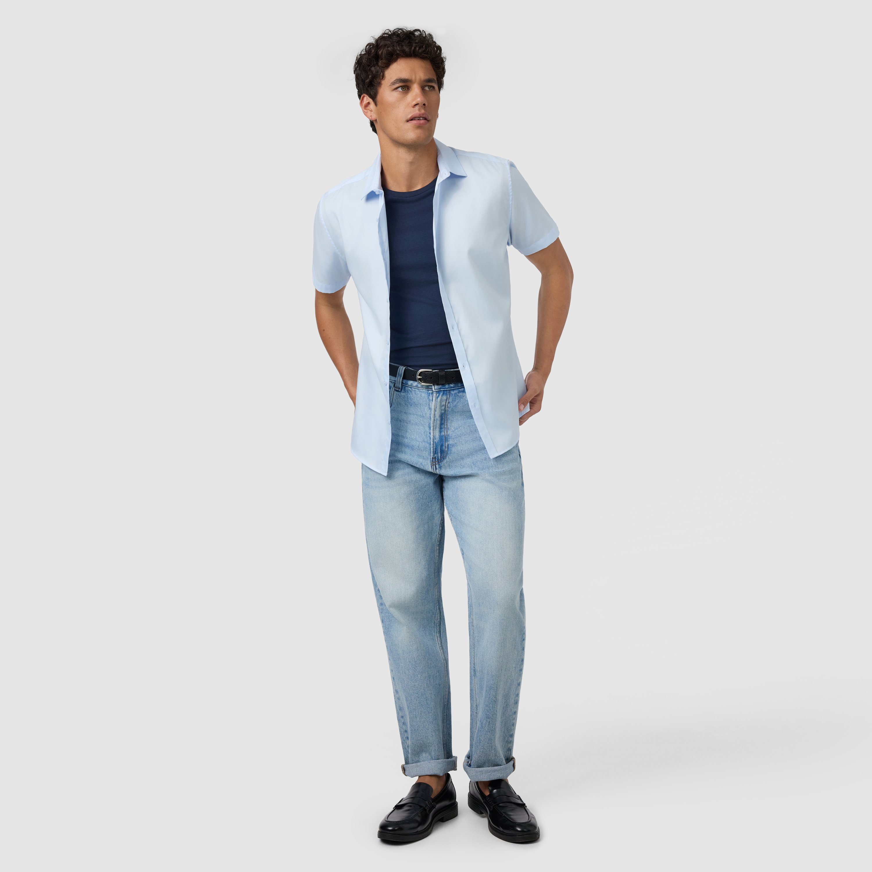 Light Blue London Slim Shirt