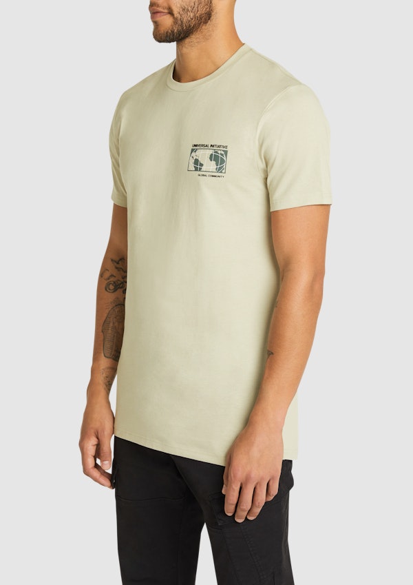 Sage Blaze Longline Crew Tee