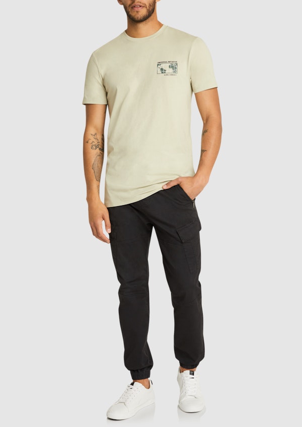 Sage Blaze Longline Crew Tee