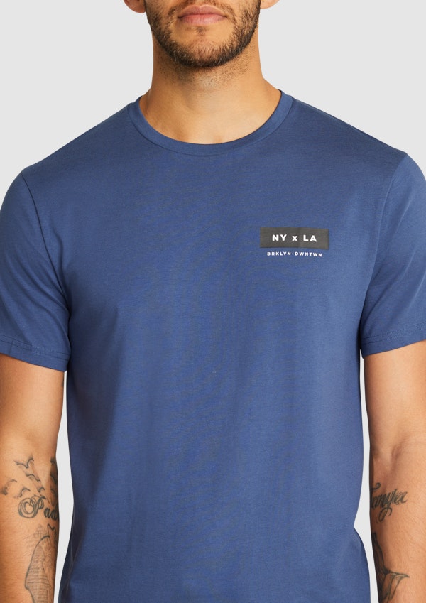 Blue Jamal Crew Tee